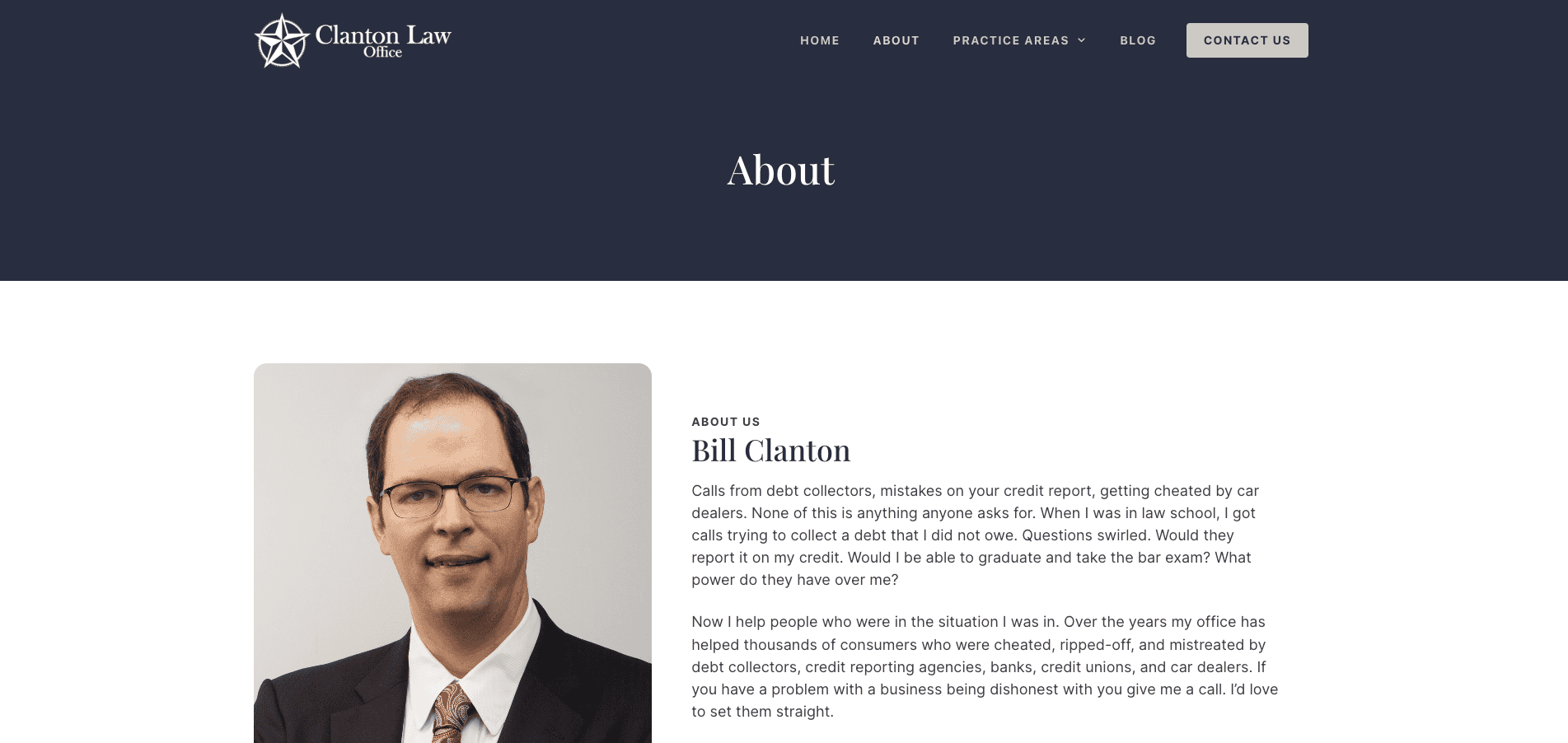Professional portrait of a caucasian middle-aged male lawyer in a dark suit, white shirt, and red tie, with a confident smile, on the "about" page of a law firm's website. he stands against a light background.